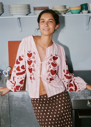 Elisabeth bluse Rose Stripes Sissel Edelbo 